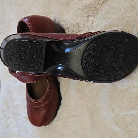 Dansko Burgundy Mary Jane Shoes - Picture 2 of 4